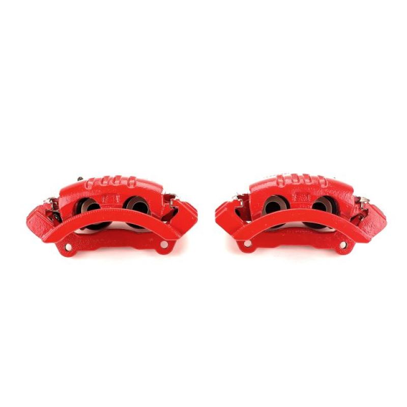 Power Stop 06-08 Dodge Ram 1500 Rear Red Calipers w/Brackets - Pair S4894