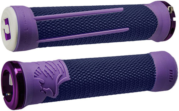 ODIAg-2 Single Clamp Lock-On Grip Purple/Blue 135mmD35A2PU-P