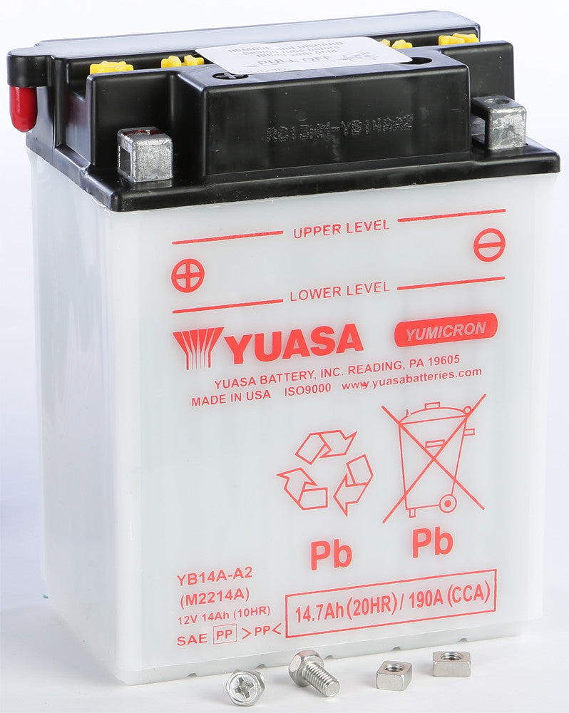 YUASA Battery Yb14a-A2 Conventional YUAM2214AIND