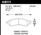 Hawk 96-99 Mustang Cobra 4.6L / 88-96 Corvette 5.7L / 88-92 Camaro 5.0L/5.7L 89-92 Pontiac Firebird KHB111S.610