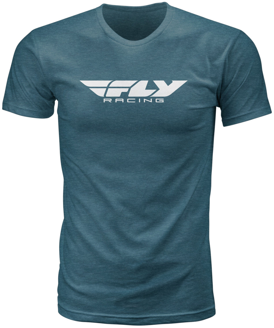FLY RACING Fly Corporate Tee Emerald Heather Md 352-0939M