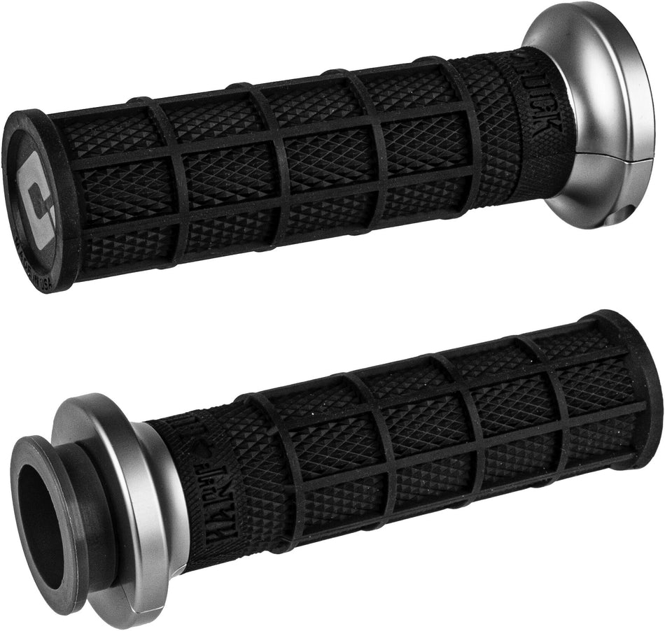 ODILock On Waffle Style Grips Black/Graphite Indian TouringV31ITW-BH-H