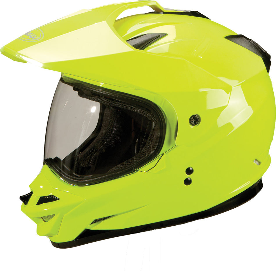 GMAX Gm-11s Dual-Sport Snow Helmet Hi-Vis Yellow Xs G2110603