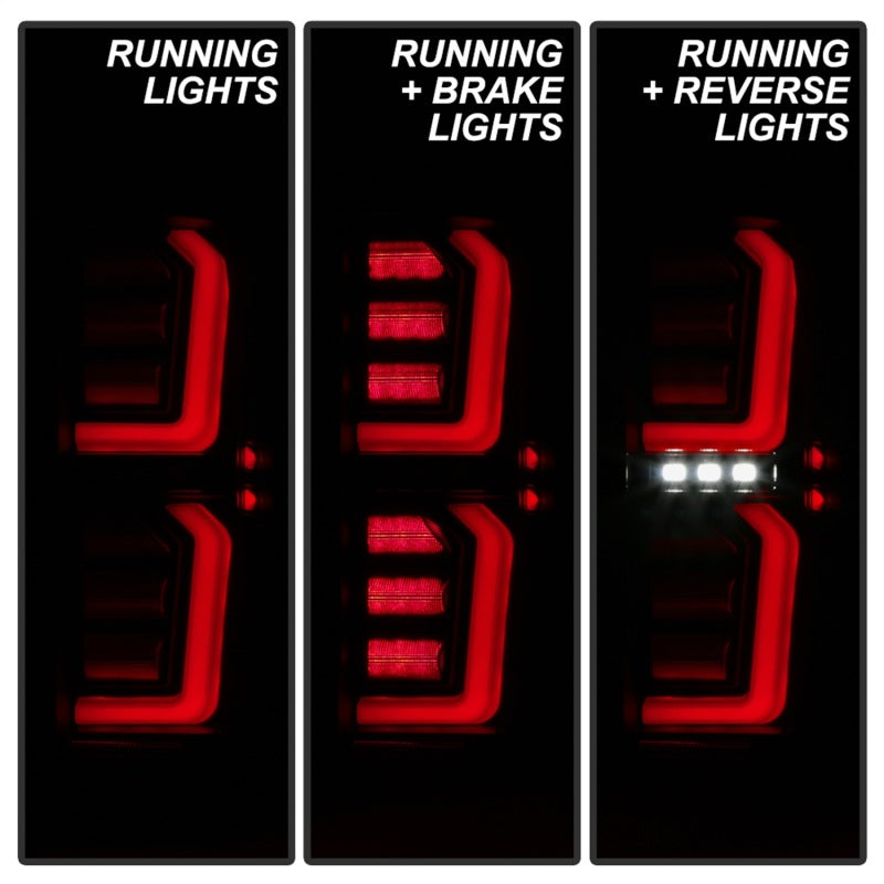 Spyder GMC Sierra 19-20 Incandescent Bulb Model Only LED Tail Lights-Black Smoke ALT-YD-GS19-LED-BSM 5000293