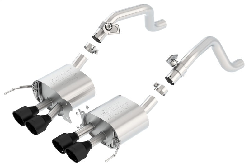 Borla 14-17 C7 Corvette Stingray Axle-Back ATAK Exhaust 2.75in to Muffler Dual 2.0in Out 4.25in Tip 11863CB