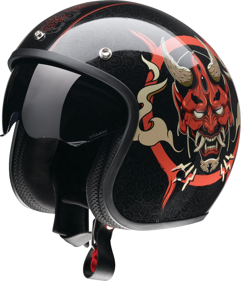 Z1R Saturn Helmet - Devilish - Gloss Black/Red - Medium 0104-2878