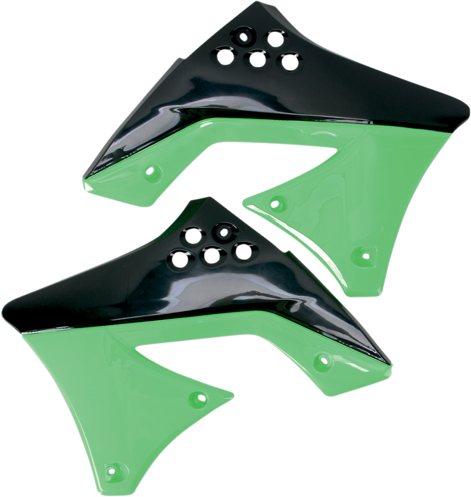 UFO Radiator Shroud - Black/Green KA04712-999