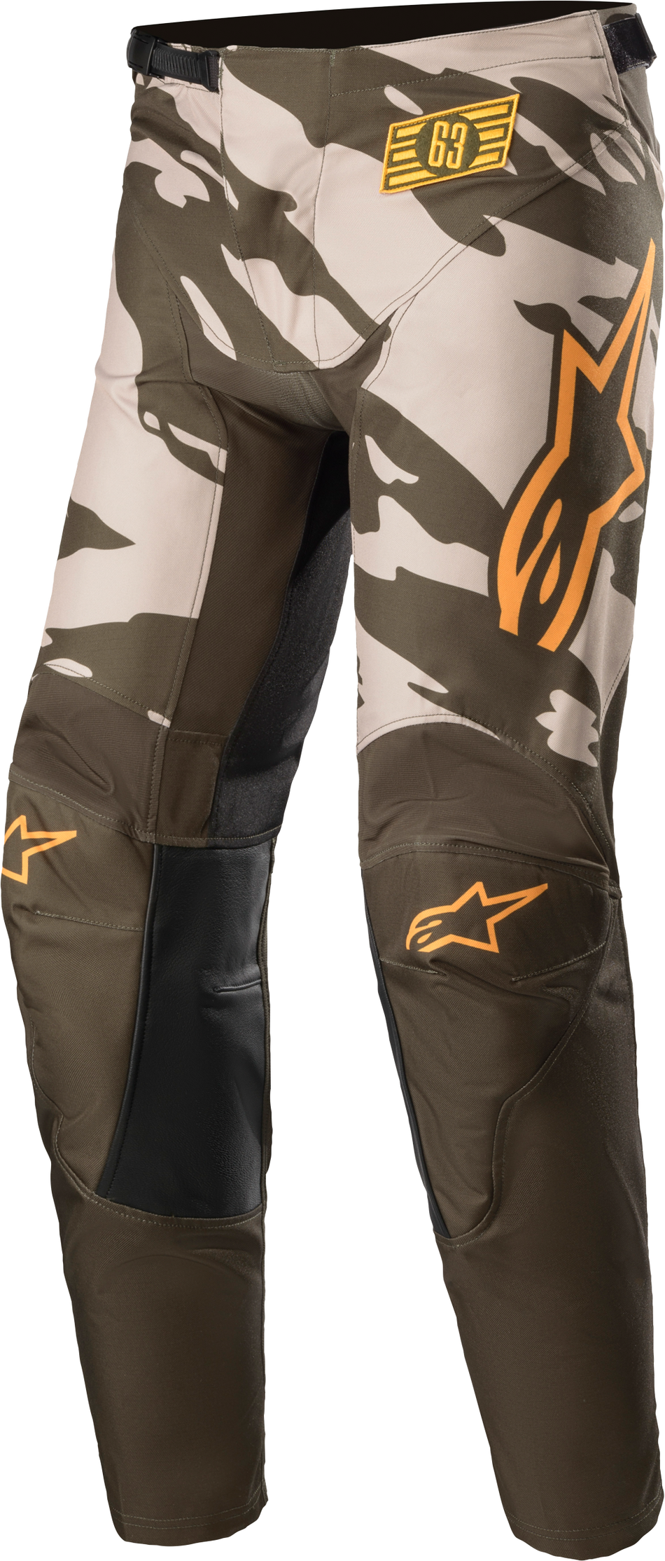 ALPINESTARS Youth Racer Tactical Pants Mltry/Sand Camo/Tange Sz 24 3741222-6840-24