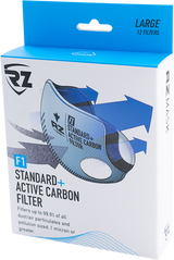 RZ MASK F1 Mask Filter - Carbon - 12PK - Medium FL-62DF:25592