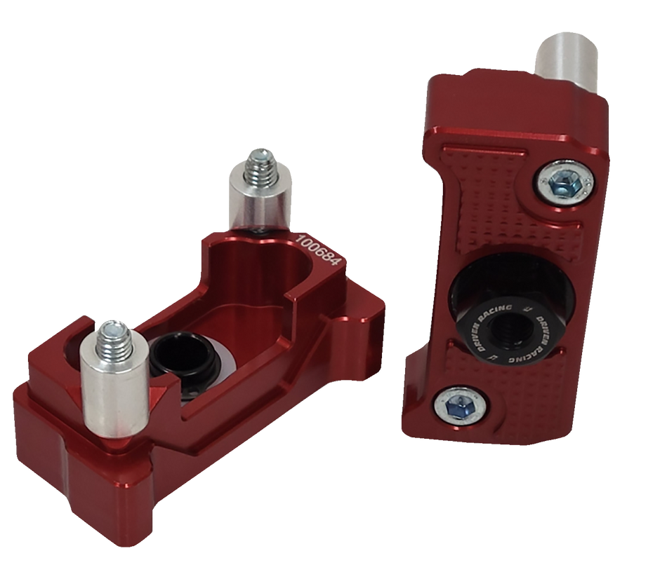 DRIVEN RACING Captive Axle Block Sliders - Red DRCAX-204RD