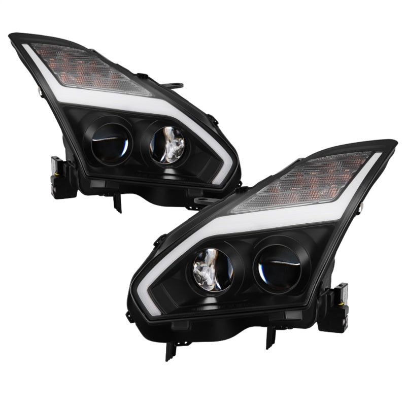 Spyder Nissan GTR R35 09-14 - Projector Headlights - DRL LED - Black 5085696