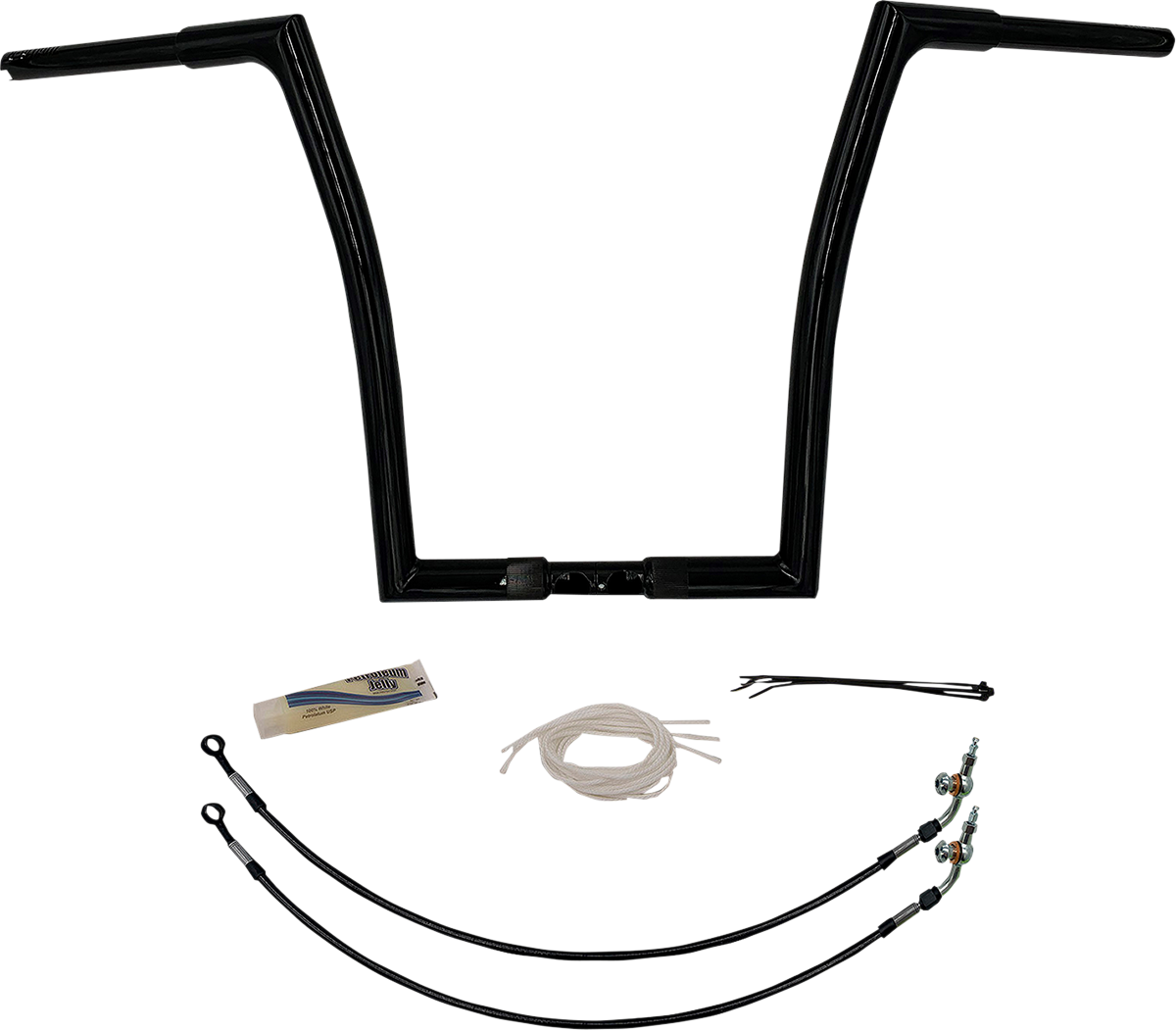 FAT BAGGERS INC. Handlebar Kit - Flat Top - 16" - Black 709316-B