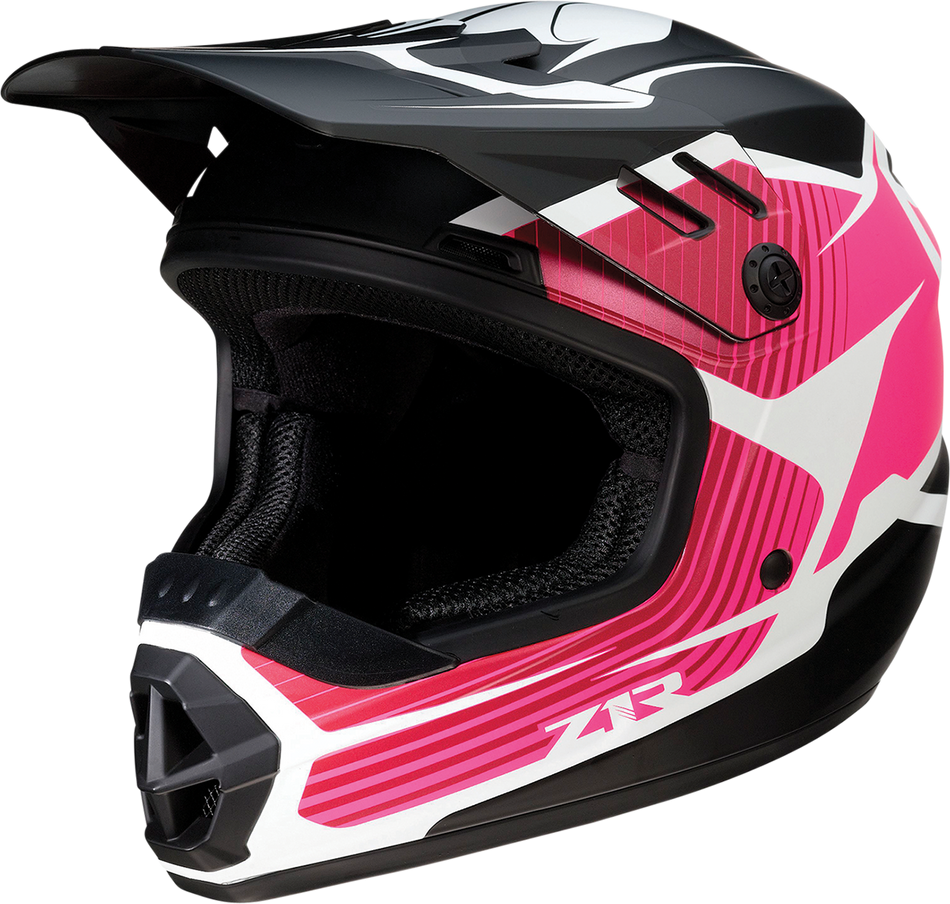 Z1R Youth Rise Helmet - Flame - Pink - Medium 0111-1452