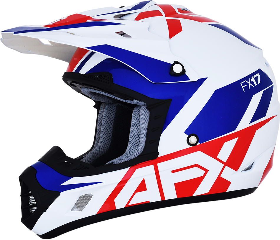 AFX FX-17 Helmet - Aced - Red/White/Blue - 2XL 0110-6483