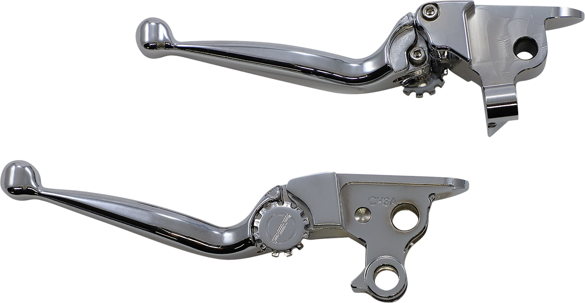 POWERSTANDS RACING Lever Set - Journey - Harley Davidson - Chrome 12-00616-20