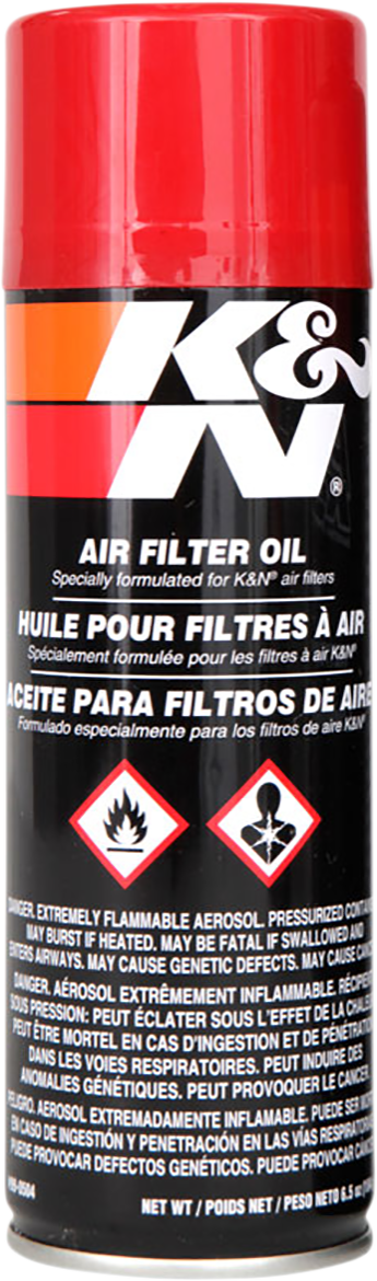 Aceite para filtro de aire K &amp; N - 6.5 oz. peso neto. -Aerosol 99-0504 