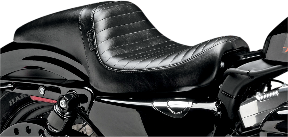 LE PERA Daytona Seat - Without Backrest - Pleated - Black - XL '10+ LK-542PT