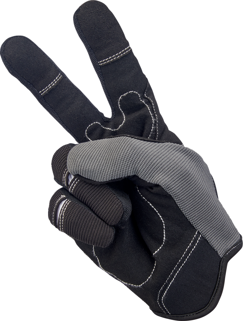 BILTWELL Moto Gloves - Gray/Black - XS 1501-1101-001
