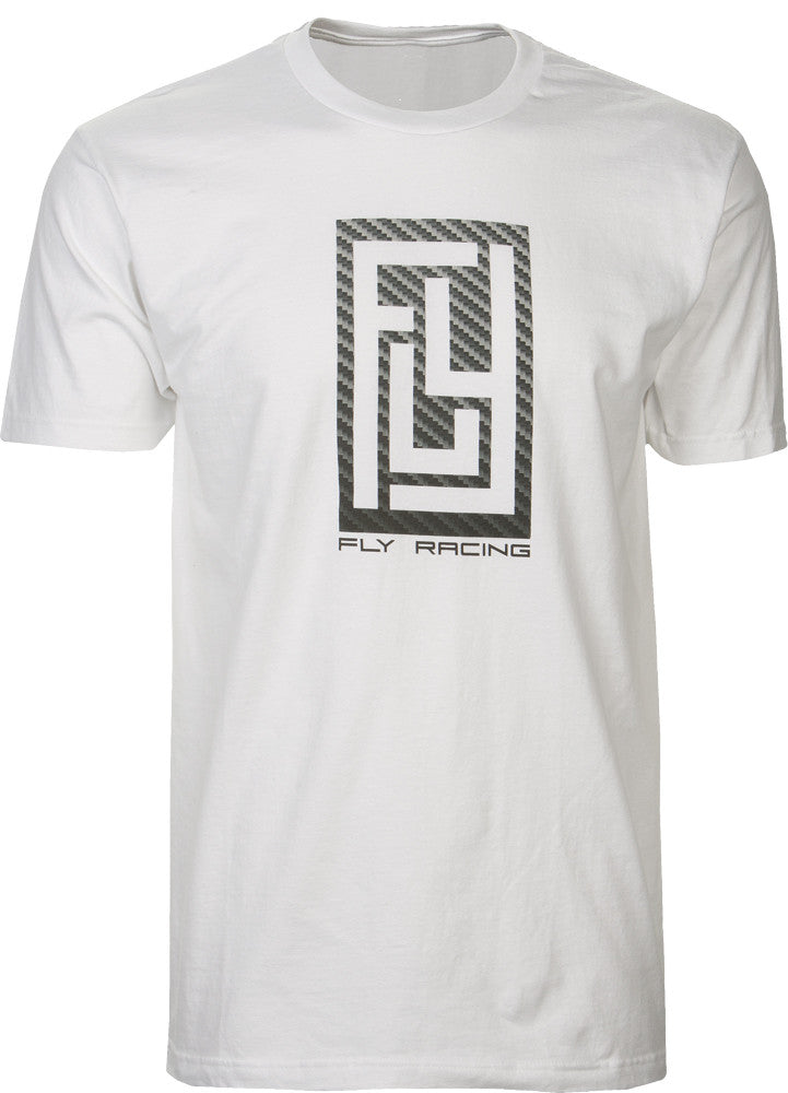 FLY RACING Carbon Tee White L 352-0374L