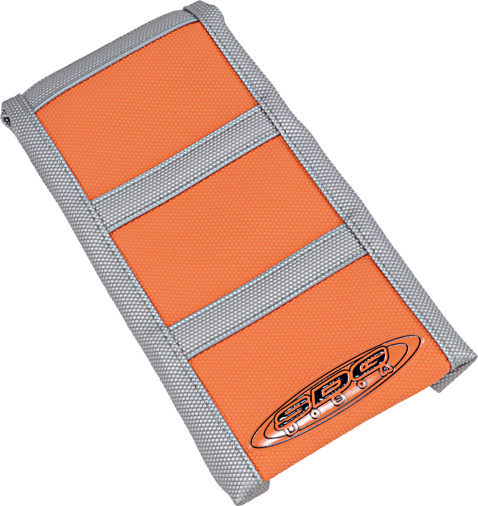 Funda de asiento SDG de 6 canales - Costillas grises/parte superior naranja/laterales grises 95940XOX 