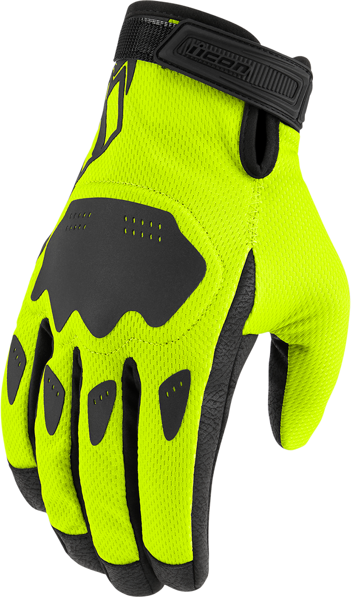 ICON Hooligan™ CE Gloves - Hi-Vis - Medium 3301-4379