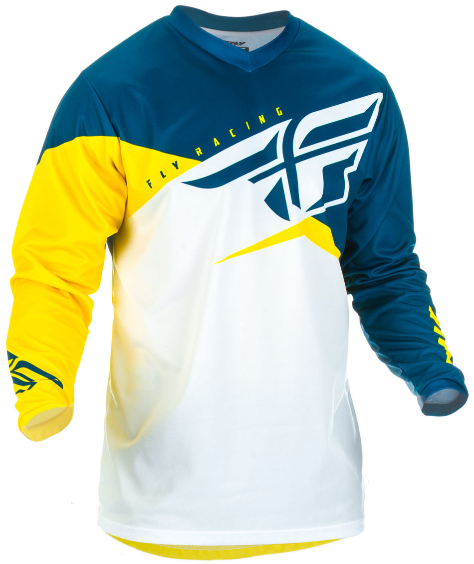 FLY RACING F-16 Jersey Yellow/White/Navy Ym 372-923YM