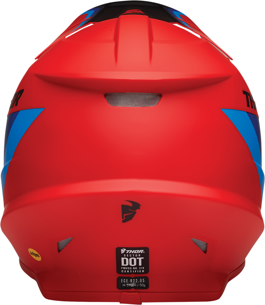 THOR Sector Helmet - Runner - MIPS - Red/Blue - Large 0110-7299