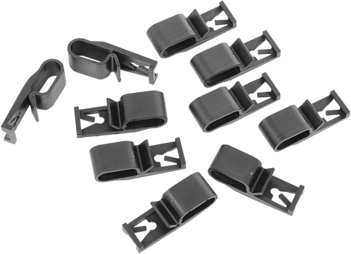 DRAG SPECIALTIES Wiring Clips - 10PK - Harley Davidson L24-0410