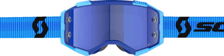 SCOTT Fury Snow Cross Goggle - Blue/Black - Enhancer Blue Chrome 278605-1034347