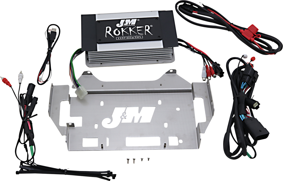 J & M 800w 4-Channel Rokker Amplifier - '14+ FLHT JAMP-800HC14ULP