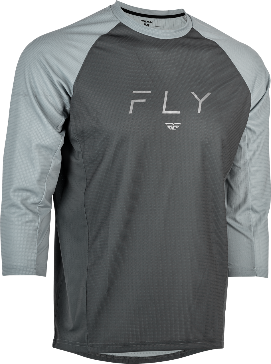 FLY RACING Ripa 3/4 Sleeve Jersey Grey/Light Grey Sm 352-8133S