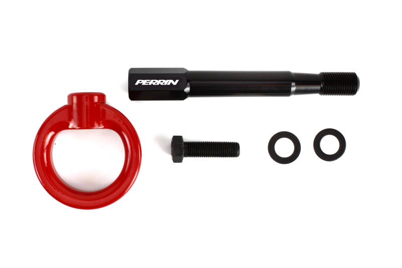 Perrin 15-19 Subaru WRX/STI Tow Hook Kit (Rear) - Red PSP-BDY-252RD