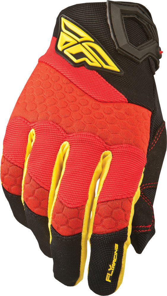 FLY RACING F-16 Gloves Red/Black Sz 4 367-91204