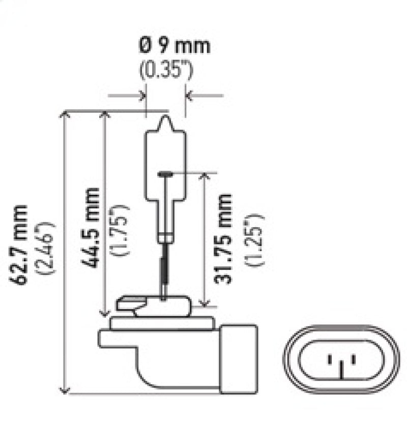 Hella Bulb 888 12V 50W PGJ13 T3.25 LA888