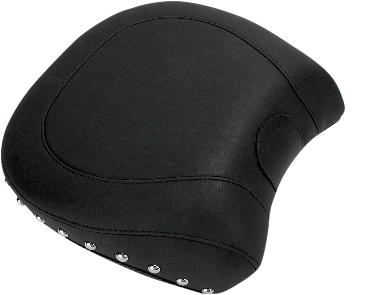 MUSTANG Wide Rear Seat - Studded - Black - Softail 79533