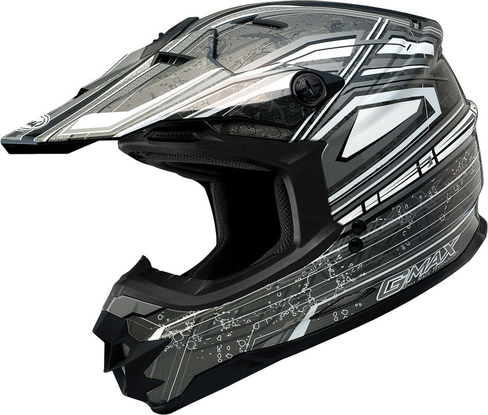 GMAX Gm-76x Bio Helmet Silver/White/Black 2x G3768248 TC-5
