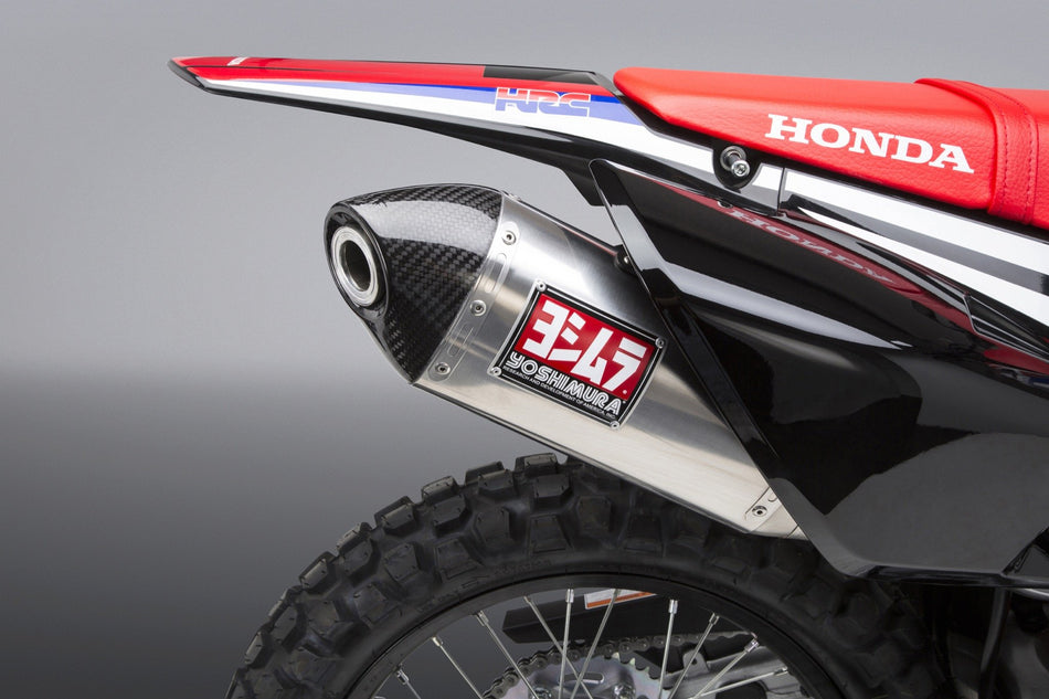 Yoshimura Exhaust Crf250l/Rally 17-20 Race Rs-4 Stainless Full Exhaust, W/ Stainless Muffler