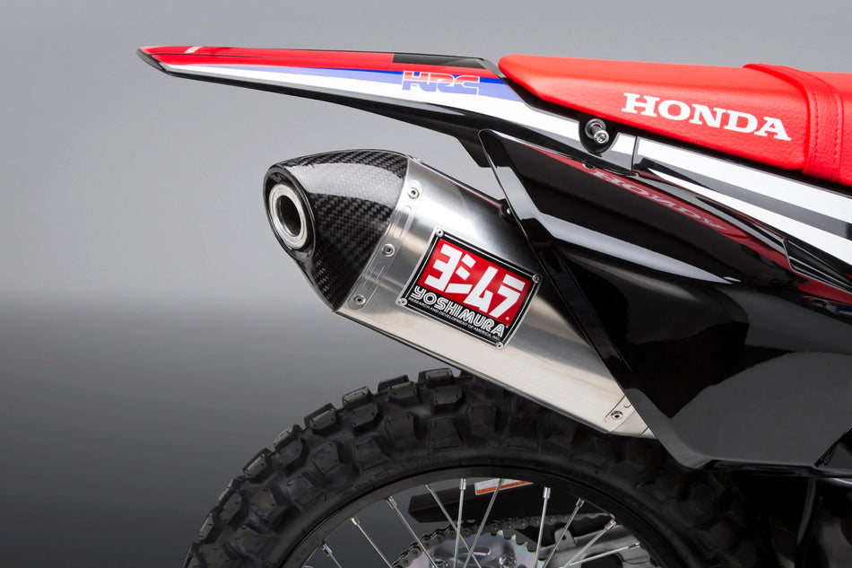 Yoshimura Crf250l/Rally 17-20 Race Rs-4 Stainless Slip-On Exhaust, W/ Stainless Muffler