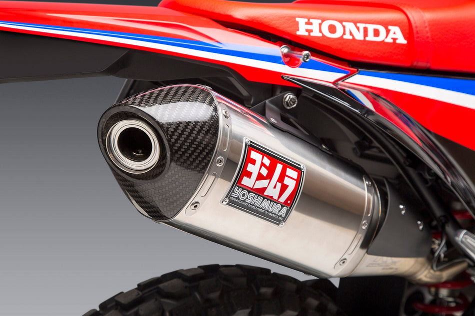 Yoshimura Crf300l/Rally 21-22 Race Rs-4 Stainless Slip-On Exhaust, W/ Stainless Muffler