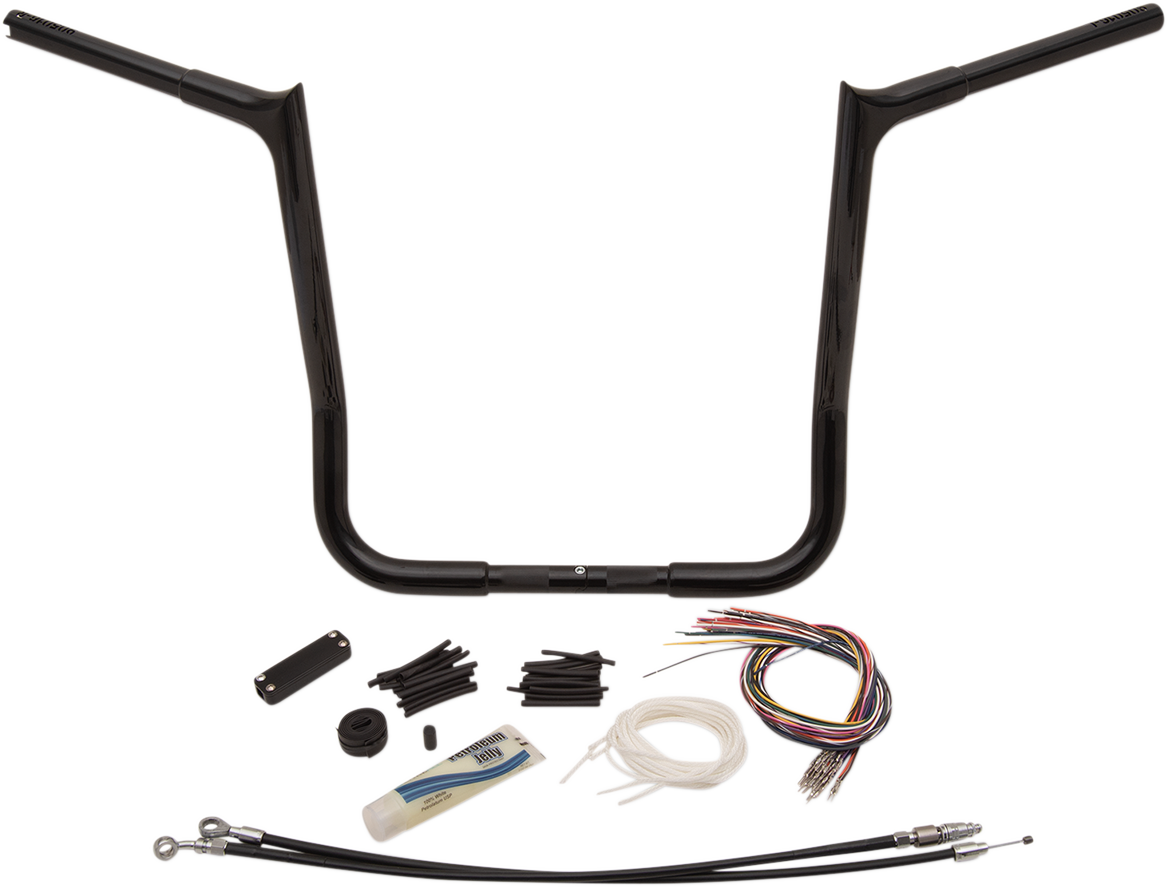 FAT BAGGERS INC. Handlebar Kit - Pointed Top - 16" - Black 909116-B