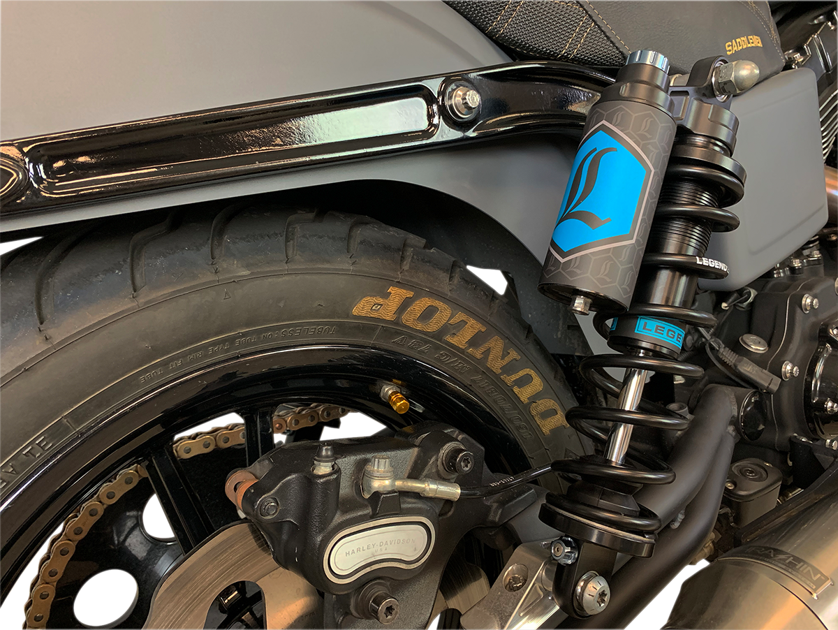 LEGEND SUSPENSION REVO ARC Piggyback-Stoßdämpfer - Standard - Schwarz - 14" - '99-'17 Dyna 1310-1892