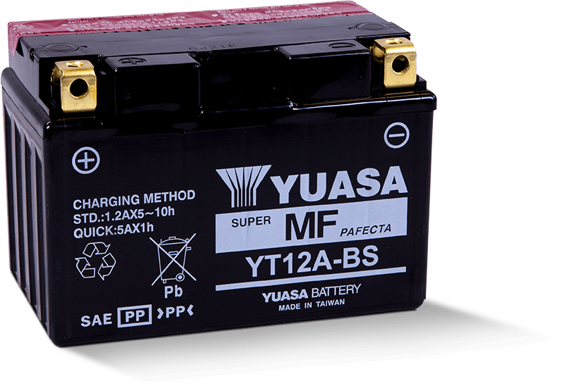 Yuasa YT12A-BS Maintenance Free AGM 12 Volt Battery (Bottle Supplied) YUAM32ABS