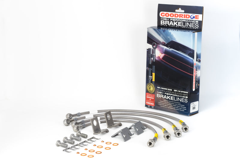 Goodridge 06-13 Chevrolet Corvette Z06/ZR1/Grand Sport Stainless Steel Brake Lines Kit 12291