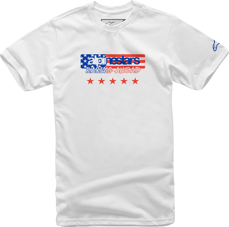 Camiseta ALPINESTARS USA Again - Blanco - Mediano 12137261020M 