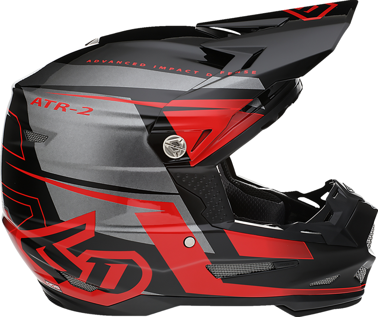 6D ATR-2 Helmet - Mach - Red/Gray/Black - XS 12-3324