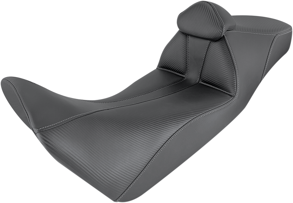 SADDLEMEN Adventure Tour Seat - Low - Lumbar Backrest - Black - CRF1000 '16-'19 0810-H049BR