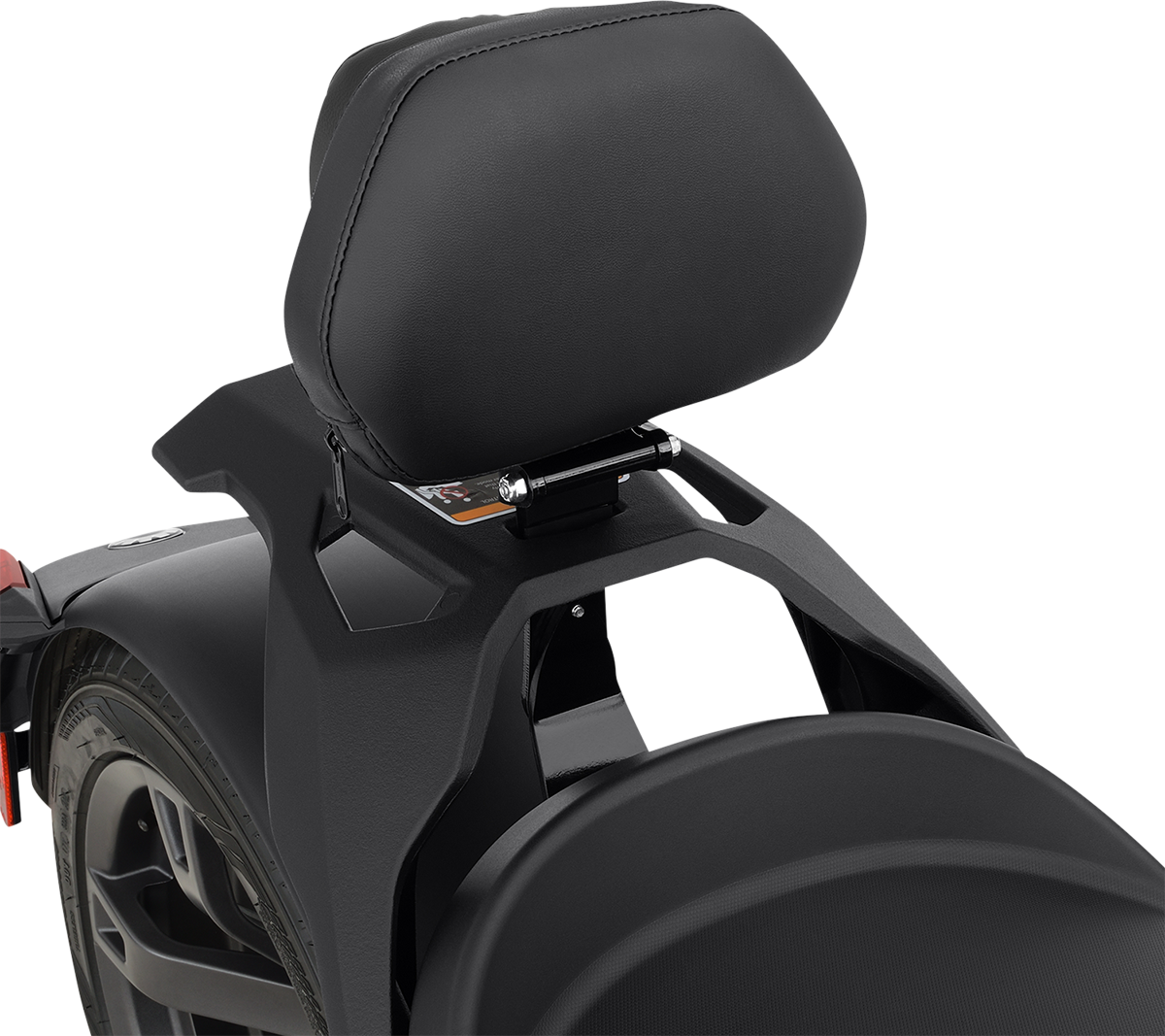 SHOW CHROME Quick-Detach Backrest - Black - Ryker '19-'21 41-405