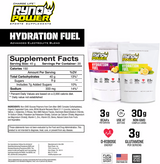 RYNO POWER Hydration Fuel Drink Mix - Lemon/Lime - 1 lb - 10 Servings 1LB-HYD-LL