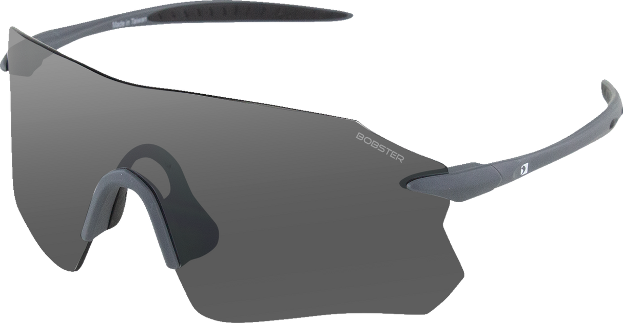 BOBSTER Aero Sunglasses - Matte Gray - Smoke Silver Mirror BAER01