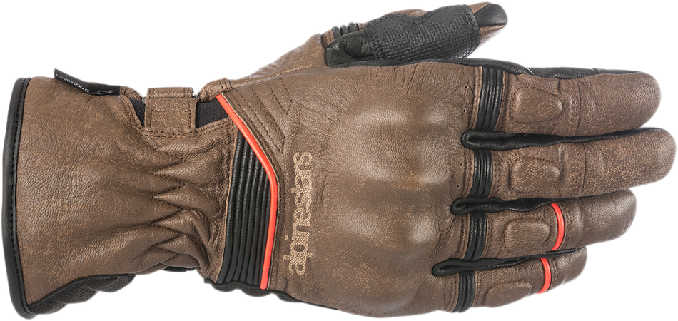 ALPINESTARS Café Divine Drystar® Leather Gloves - Brown/Black - 2XL 3528318-82-2X